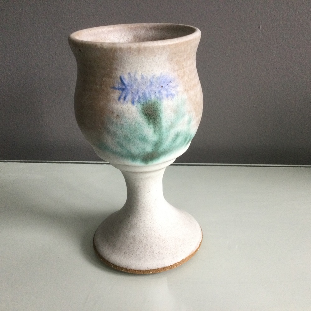 Studio Pottery Goblet/Planter